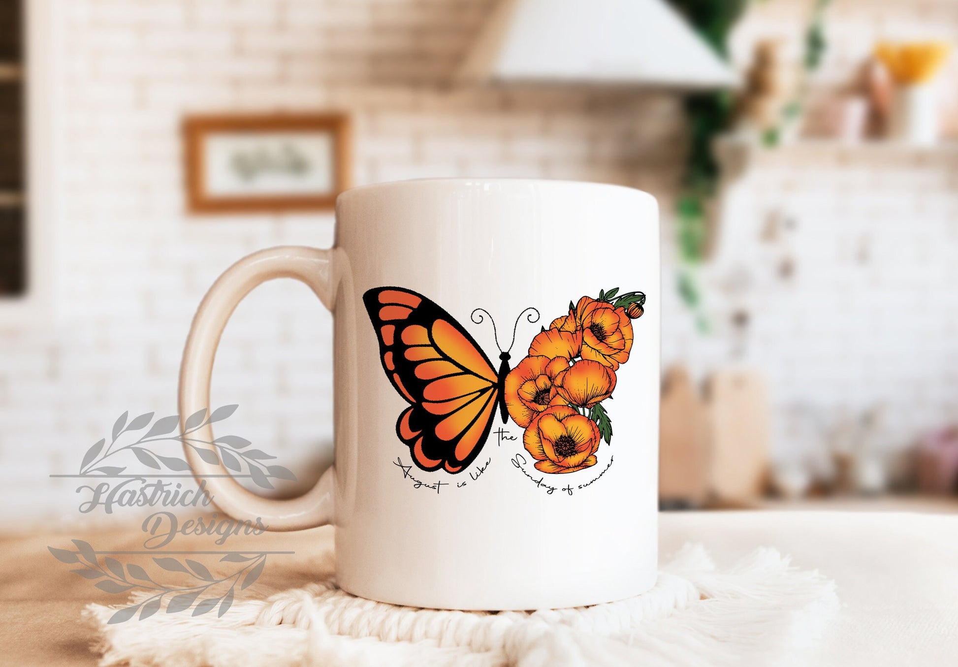 Butterfly Birth Month Mug, Birthday Mug, Butterfly Mug