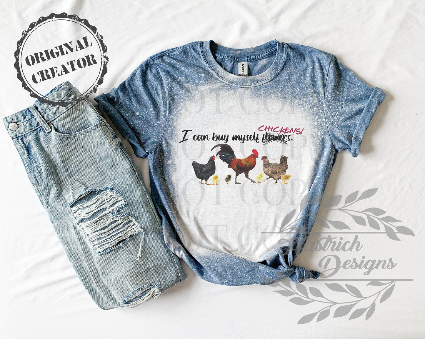 I Can Buy Myself Chickens Shirt Tee, Chickens Bleached Tee, Country Bleached Shirt, Chicken Shirt Tee