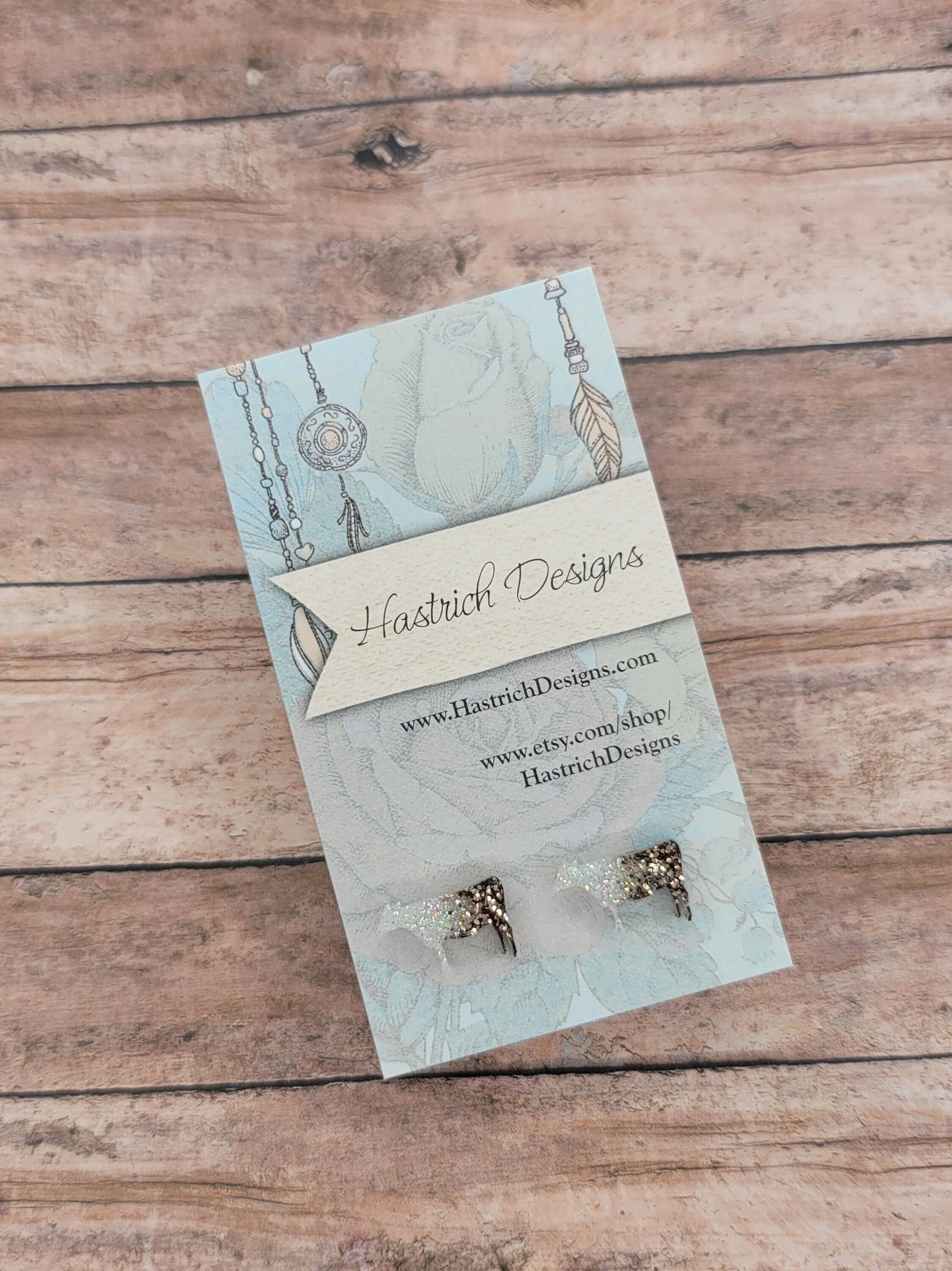 Chunky Glitter Cow Stud Earrings, Cow Earrings, Heifer Stud Earrings Heifer Earrings, Fun Earrings, Cow Jewelry