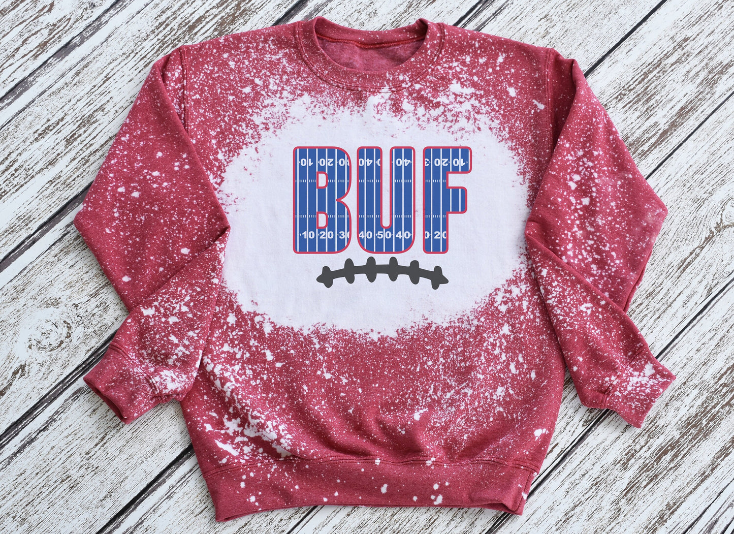 Buffalo Sweatshirt, Buffalo Bleached Sweatshirt, Buffalo Crewneck