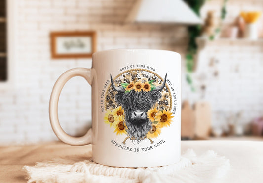 Scottish Highland Cow Mug, Cow Mug, Scottish Highlander