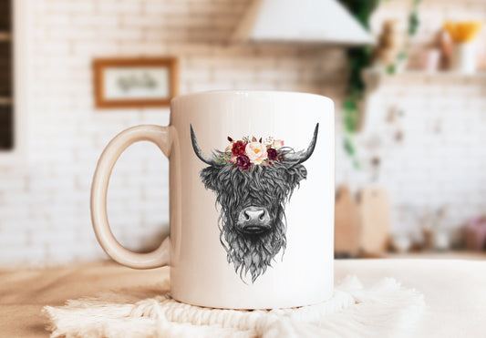 Scottish Highland Cow Mug, Cow Mug, Scottish Highlander