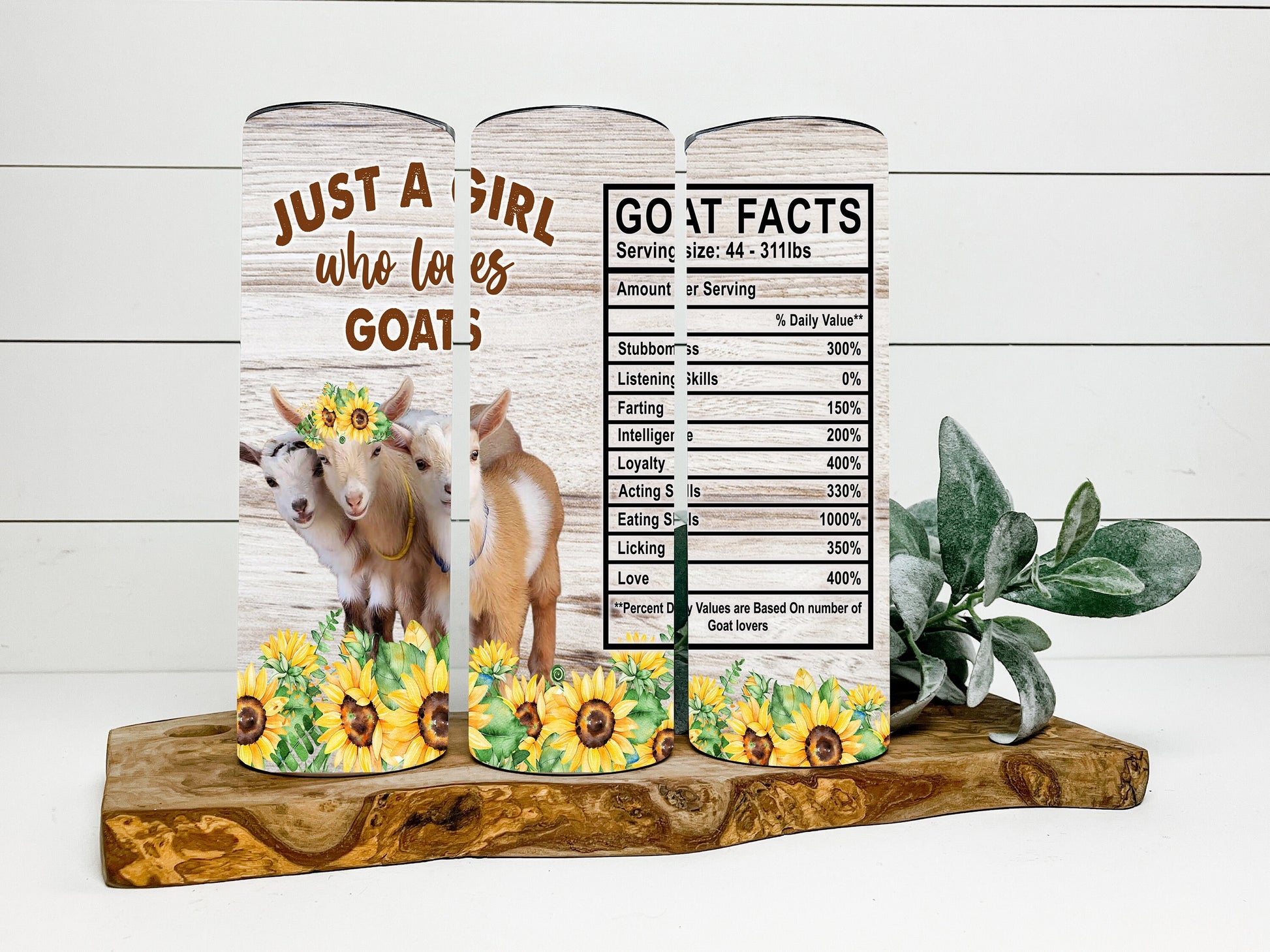 Goats Tumbler, Goats Skinny Tumbler, Goat Facts Tumbler, Just a Girl Who Loves Goats Tumbler