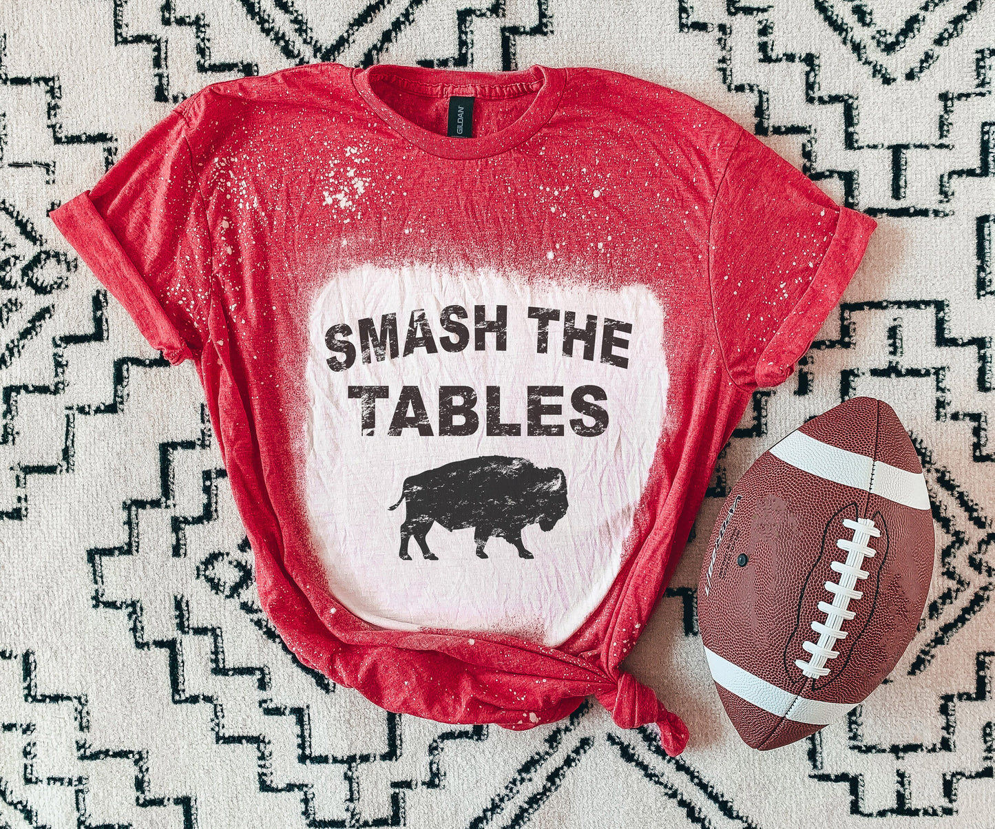 Smash The Tables Buffalo Shirt, Buffalo Bleached Shirt