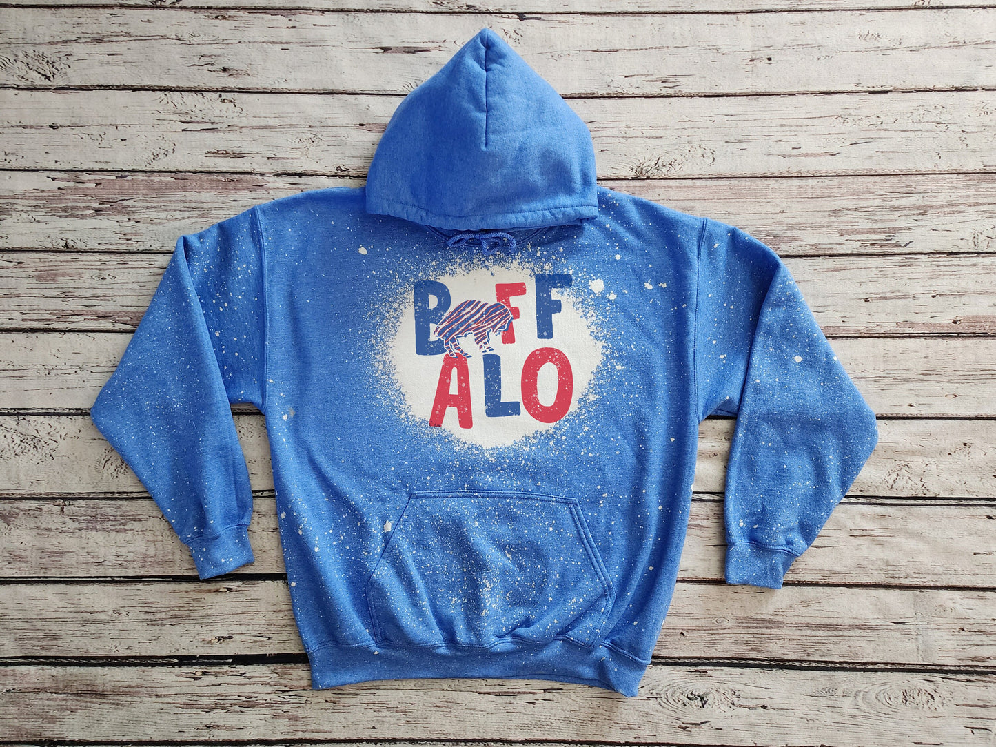 Buffalo Hooded Sweatshirt, Buffalo Bleached Hooded Sweatshirt, Buffalo Hoodie Hoody