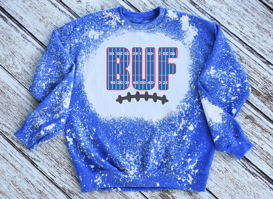 Buffalo Sweatshirt, Buffalo Bleached Sweatshirt, Buffalo Crewneck