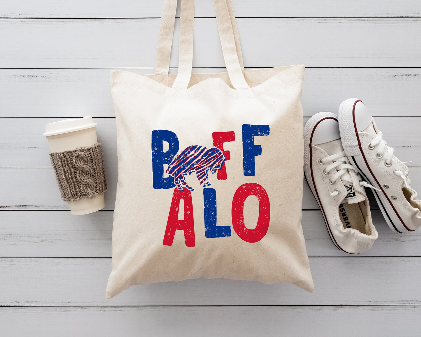 Buffalo Tote, Buffalo Love Tote, Buffalo Bag Tote