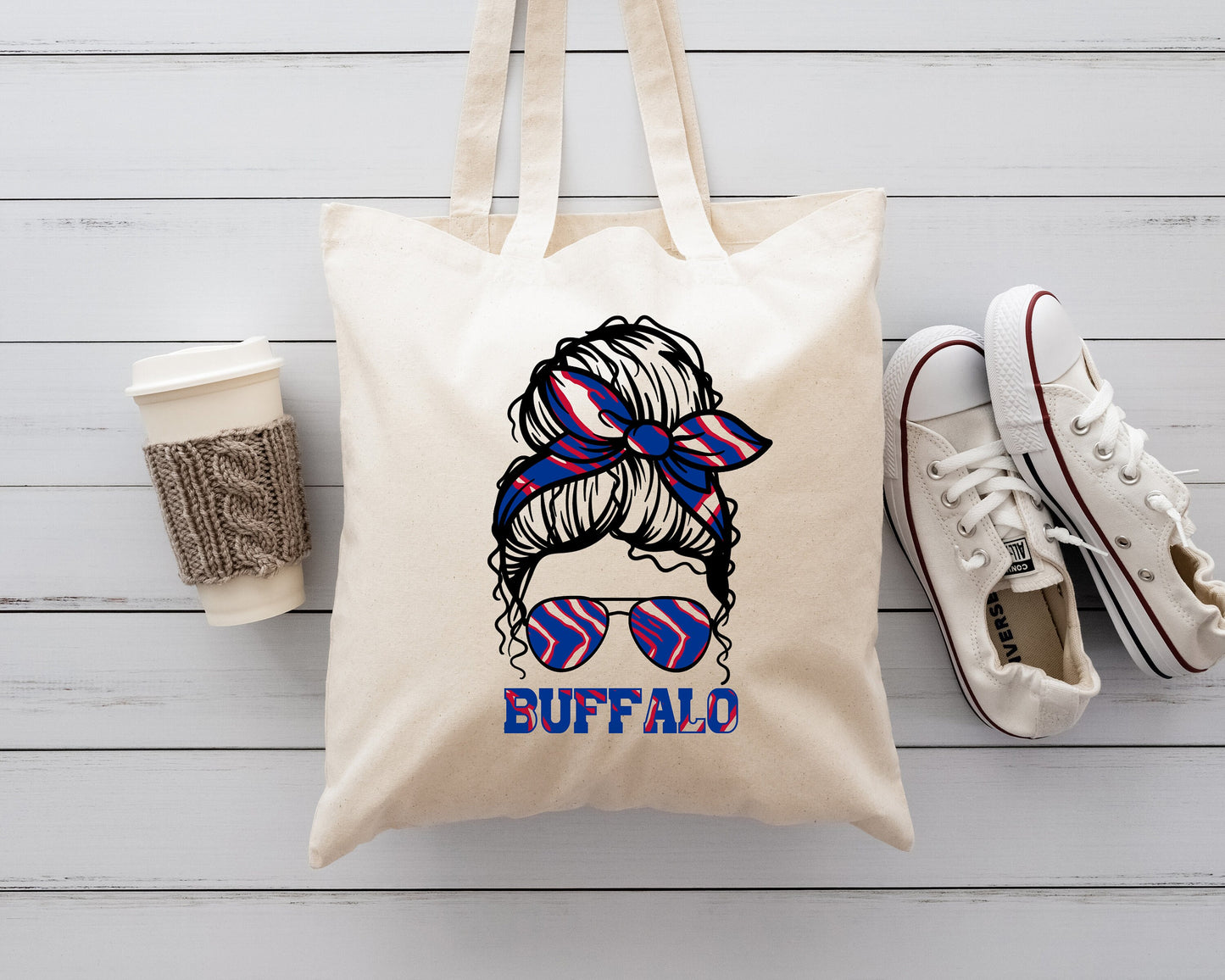 Buffalo Tote, Buffalo Love Tote, Buffalo Bag Tote