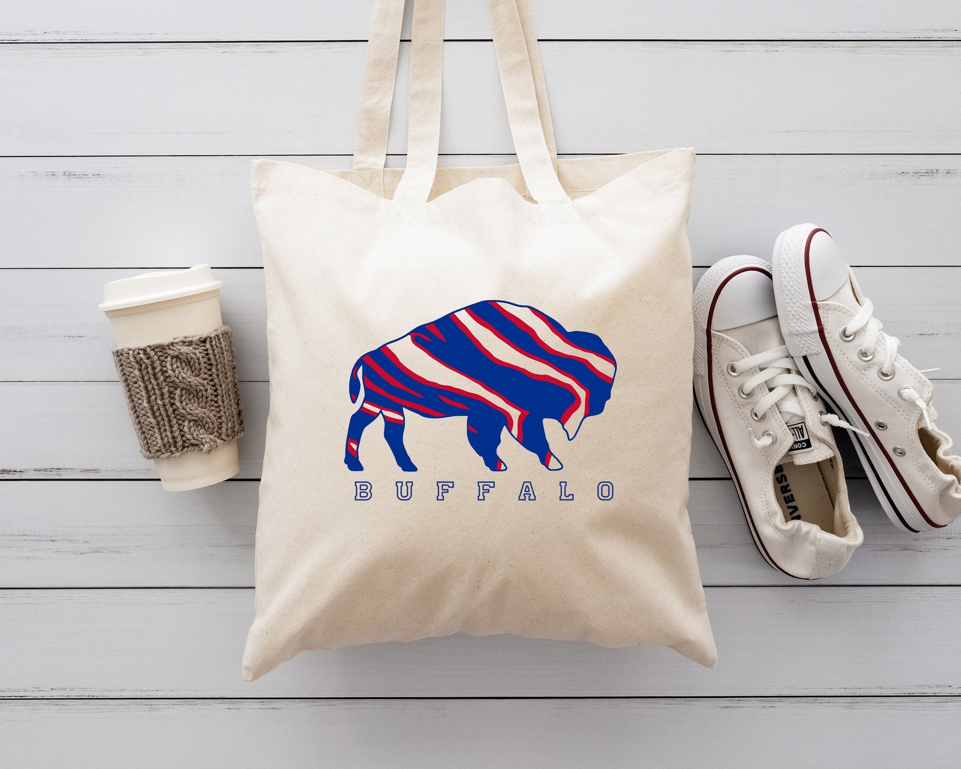 Buffalo Tote, Buffalo Love Tote, Buffalo Bag Tote
