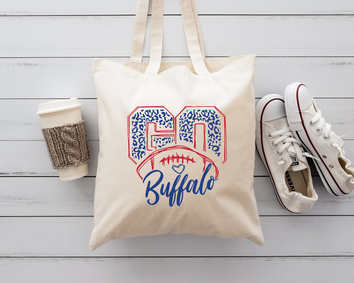 Go Buffalo Tote, Buffalo Love Tote, Buffalo Bag Tote