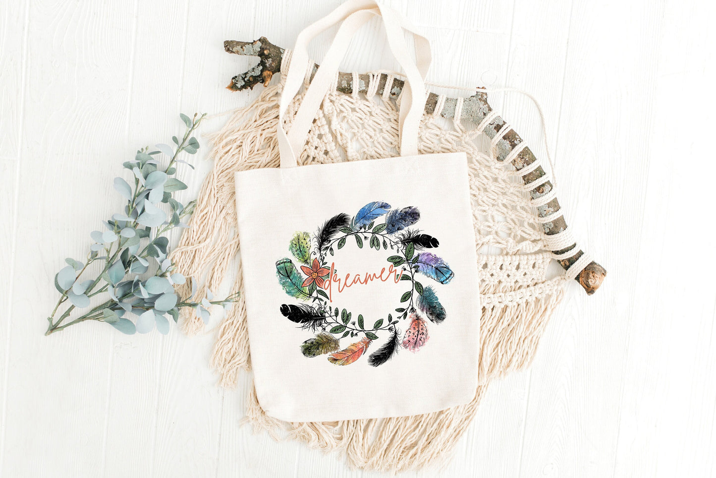 Dreamer Tote, Dreamer Bag, Summer Tote Bag, Boho Tote Bag