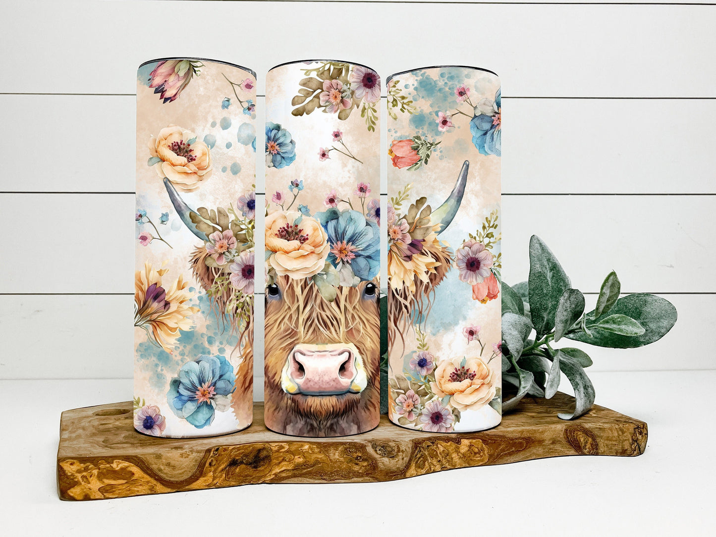 Highland Cow Tumbler, Highland Cow Skinny Tumbler, Cow Tumbler