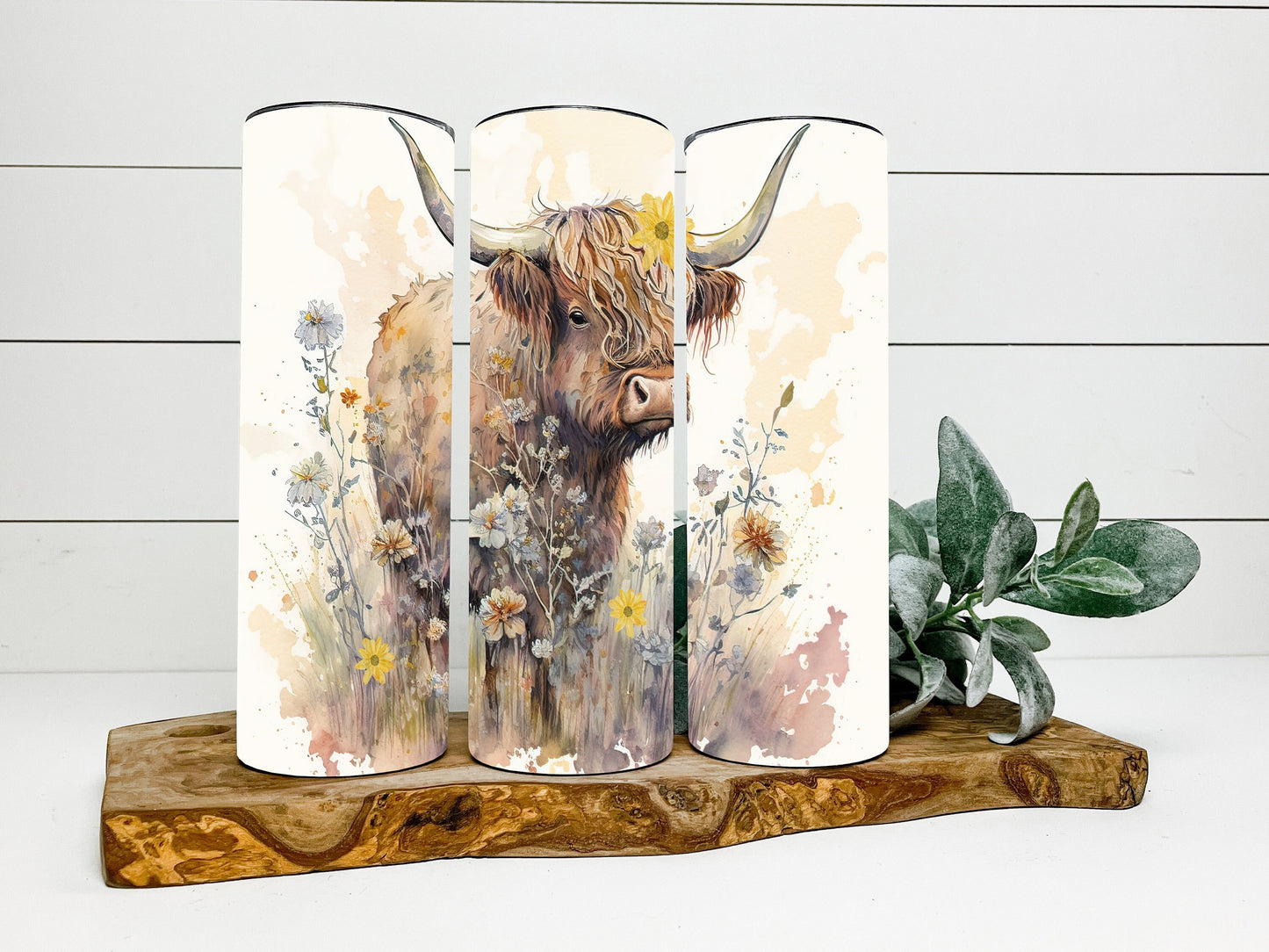 Highland Cow Tumbler, Highland Cow Skinny Tumbler, Cow Tumbler