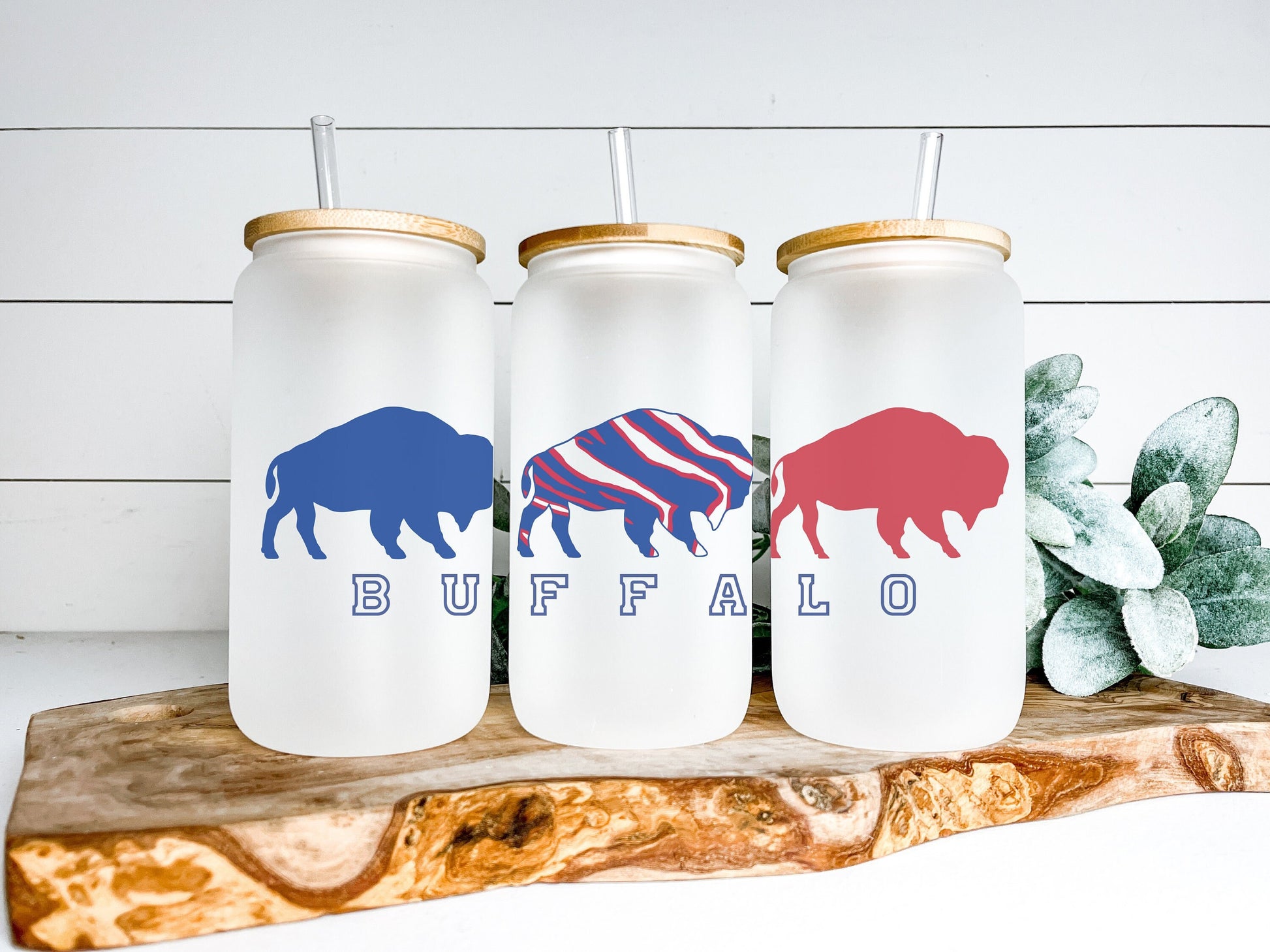 Buffalo Cup Iced Coffee Cup Glass, Buffalo Beer Can Glass, Buffalo Iced Coffee Cup, Glass Cup Coffee Can Beer, Buffalo Soda Can Glass