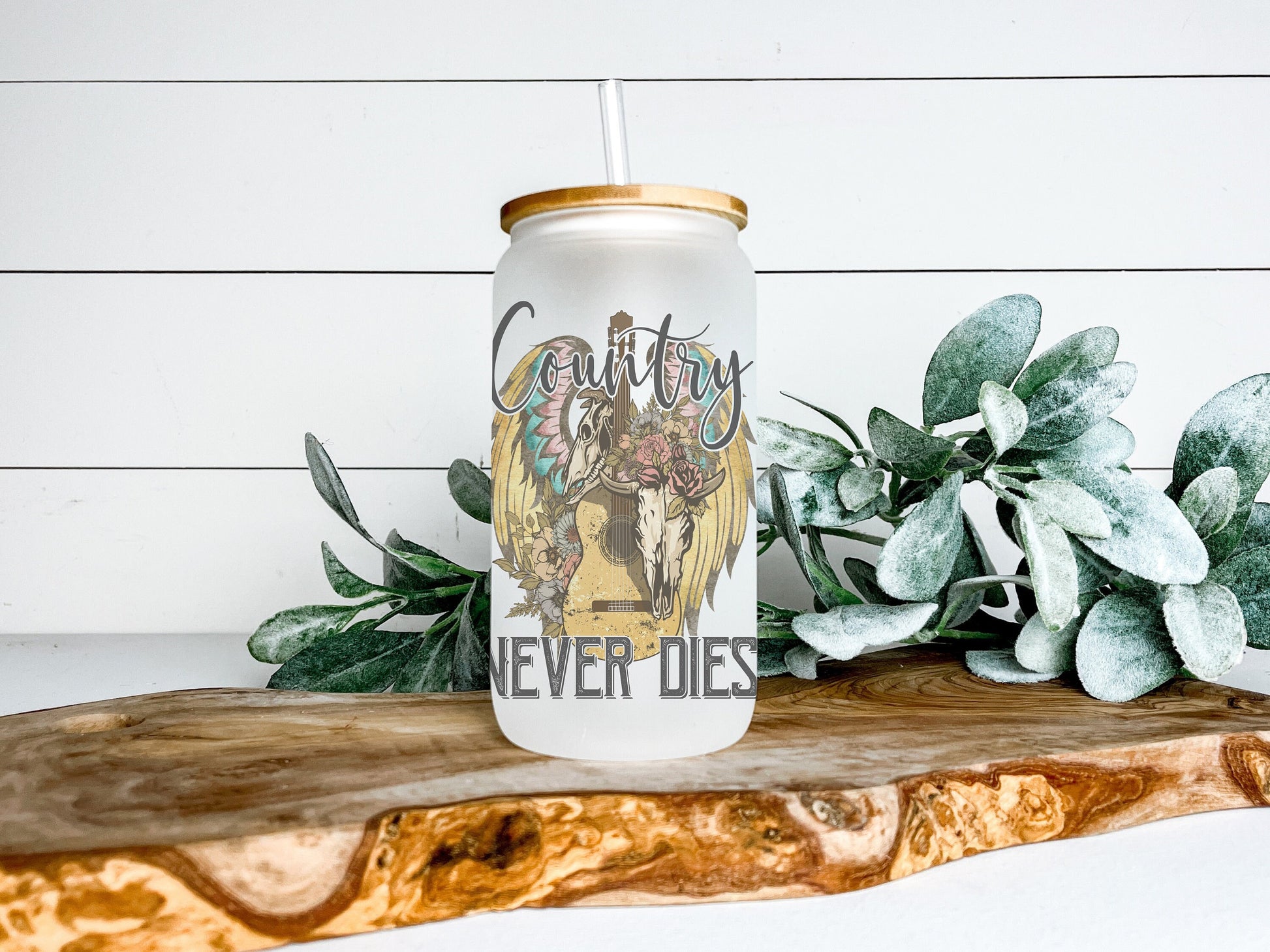 Country Never Dies Cup Iced Coffee Cup Glass, Beer Can Glass Country Never Dies Glass Cup Coffee Can Beer, Country Soda Can Glass