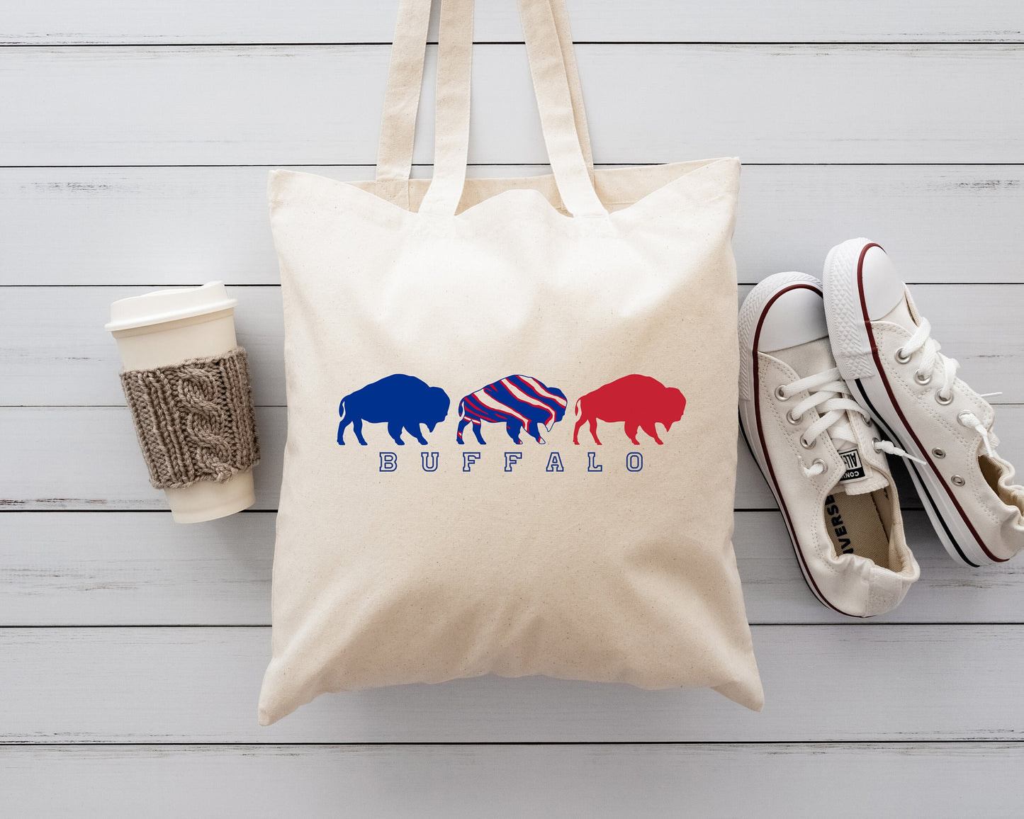 Buffalo Tote, Buffalo Love Tote, Buffalo Bag Tote