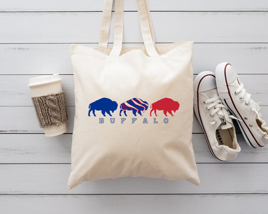 Buffalo Tote, Buffalo Love Tote, Buffalo Bag Tote