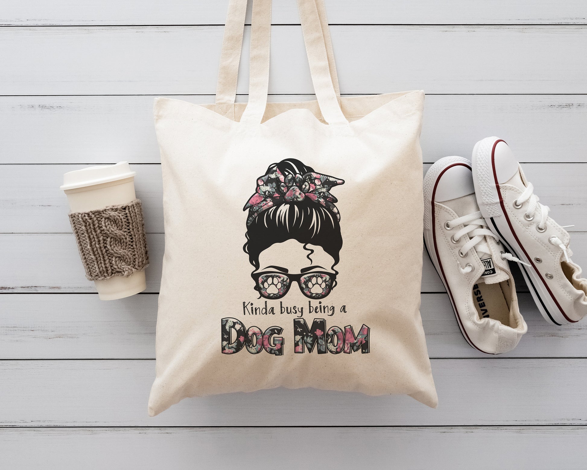 Dog Mom Tote, Dog Lady Tote, Dog Lover Tote, Funny Dog Tote, Dog Mom Tote Bag