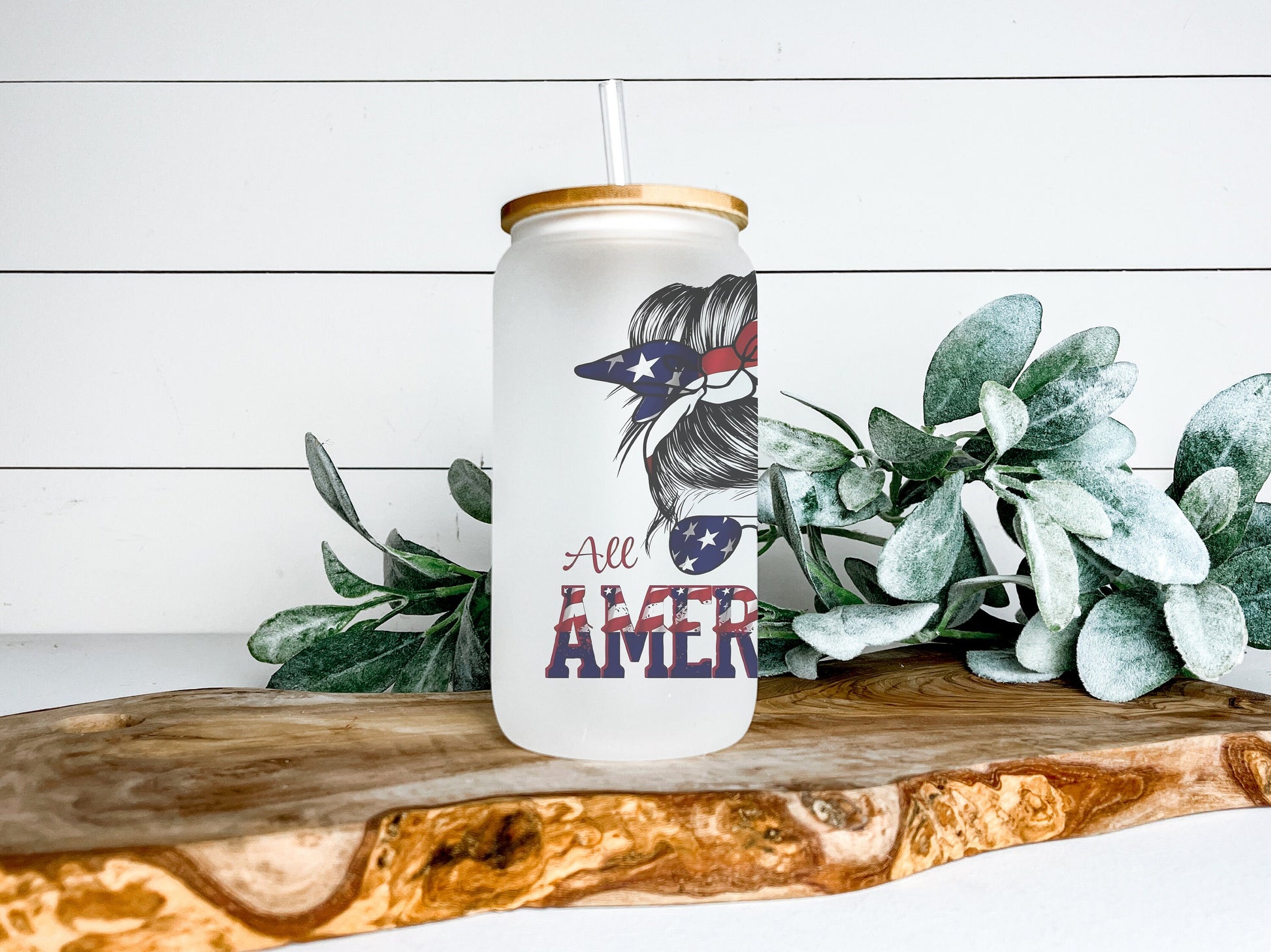 All American Mama Cup Iced Coffee Cup Glass, Beer Can Glass, American Mama Iced Coffee Cup, Glass Cup Coffee Can Beer