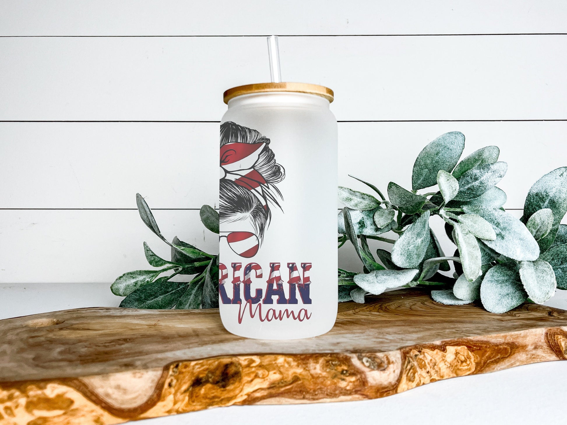 All American Mama Cup Iced Coffee Cup Glass, Beer Can Glass, American Mama Iced Coffee Cup, Glass Cup Coffee Can Beer