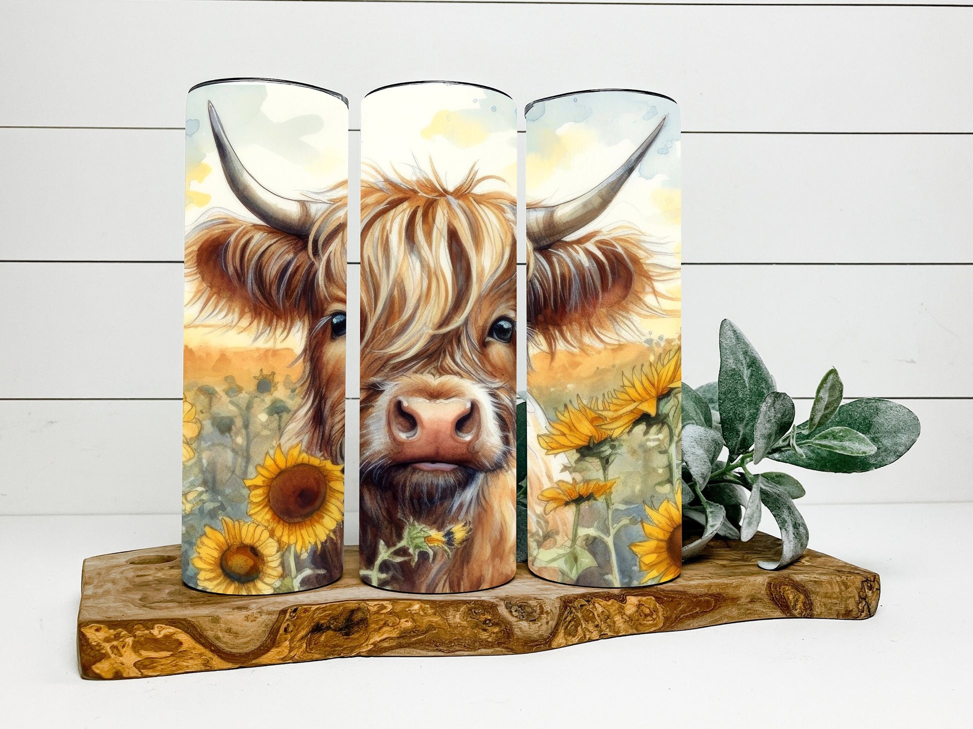 Baby Highland Cow Tumbler, Baby Highland Cow Skinny Tumbler, Baby Cow Tumbler