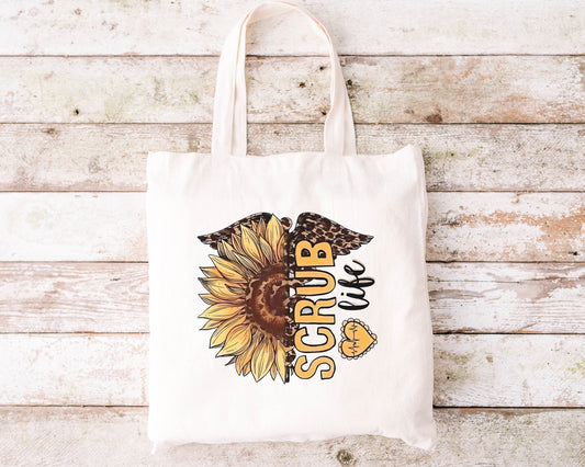 Scrub Life Tote, Nurse Tote, Scrub Life Bag Nurse Bag