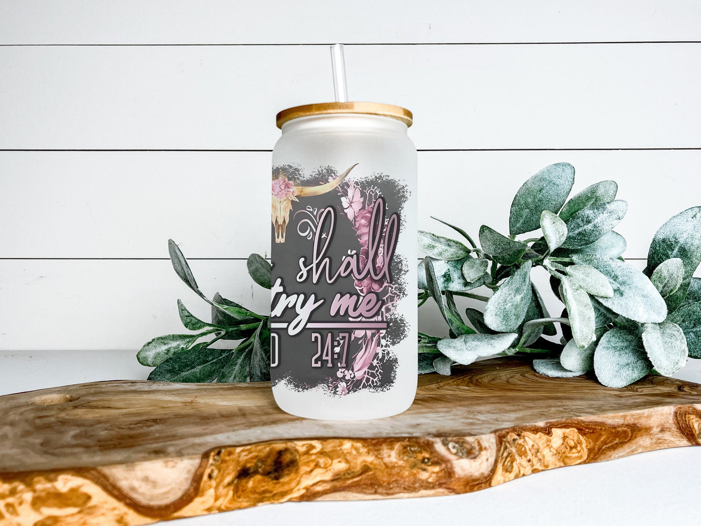 Though Shall Not Try Me Mood 24-7 Cup Iced Coffee Cup Glass, Beer Can Glass, Funny Coffee Cup, Glass Cup
