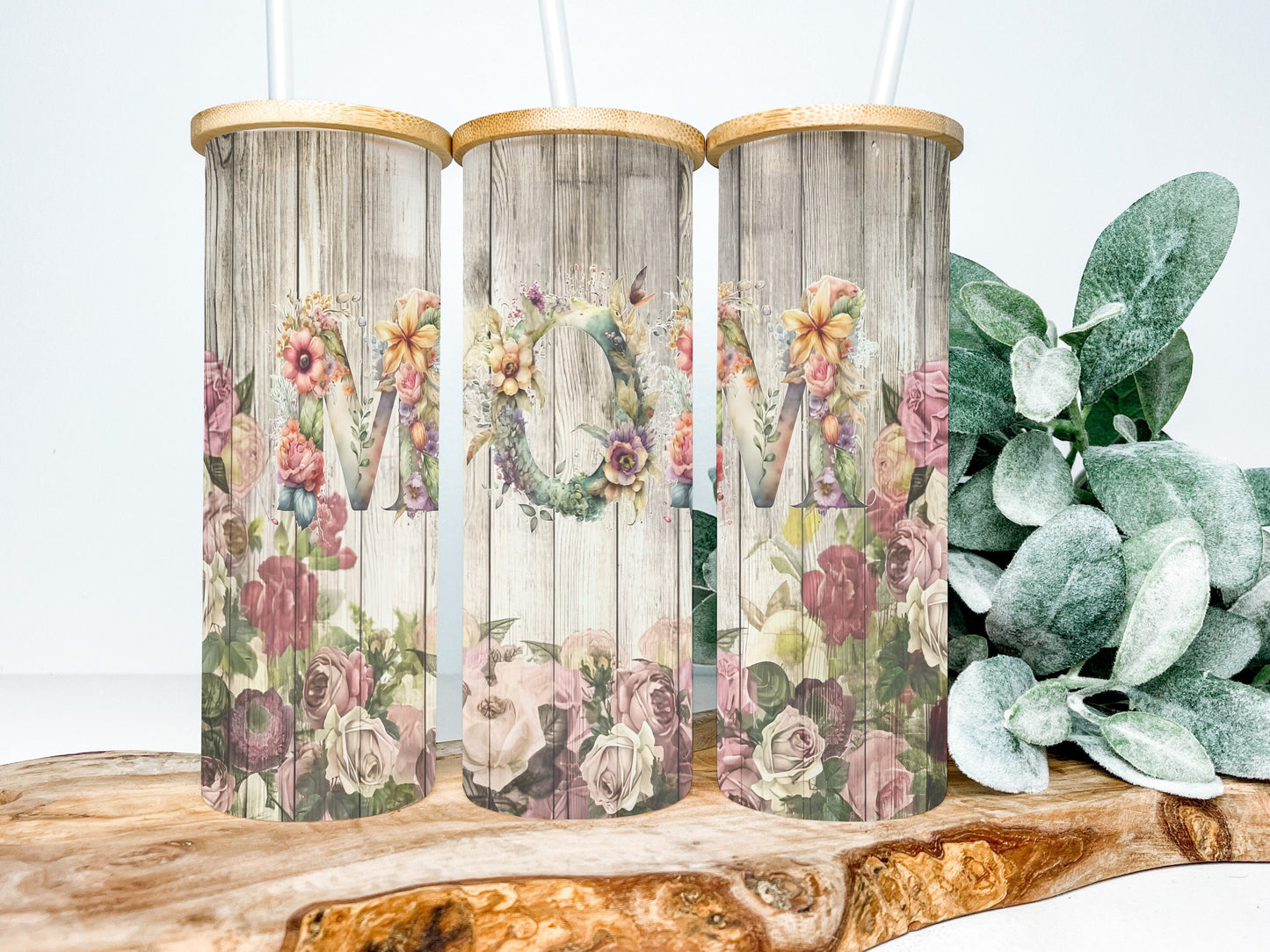 Mom 25oz Frosted Glass Tumbler, Mom Tumbler