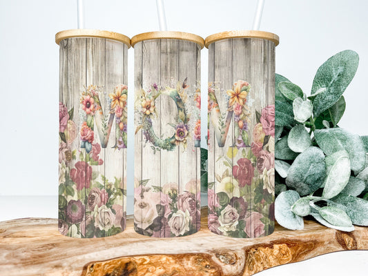 Mom 25oz Frosted Glass Tumbler, Mom Tumbler