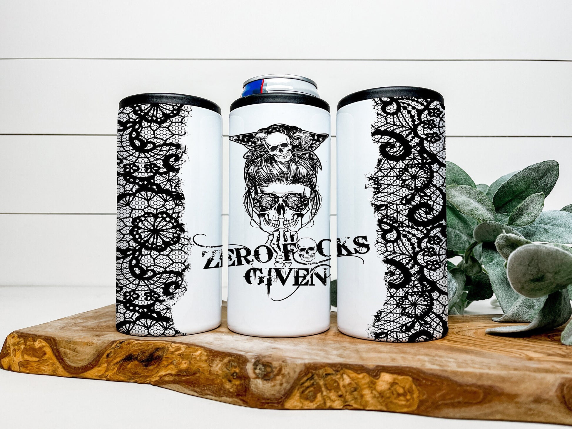 Zero F*cks Given 4 in 1 Can Cooler, Fits all Stainless Steel Can Cooler for 12oz Regular or Slim Cans & Bottles Zero F*cks Given Can Cooler