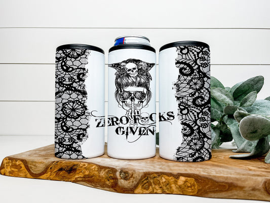Zero F*cks Given 4 in 1 Can Cooler, Fits all Stainless Steel Can Cooler for 12oz Regular or Slim Cans & Bottles Zero F*cks Given Can Cooler