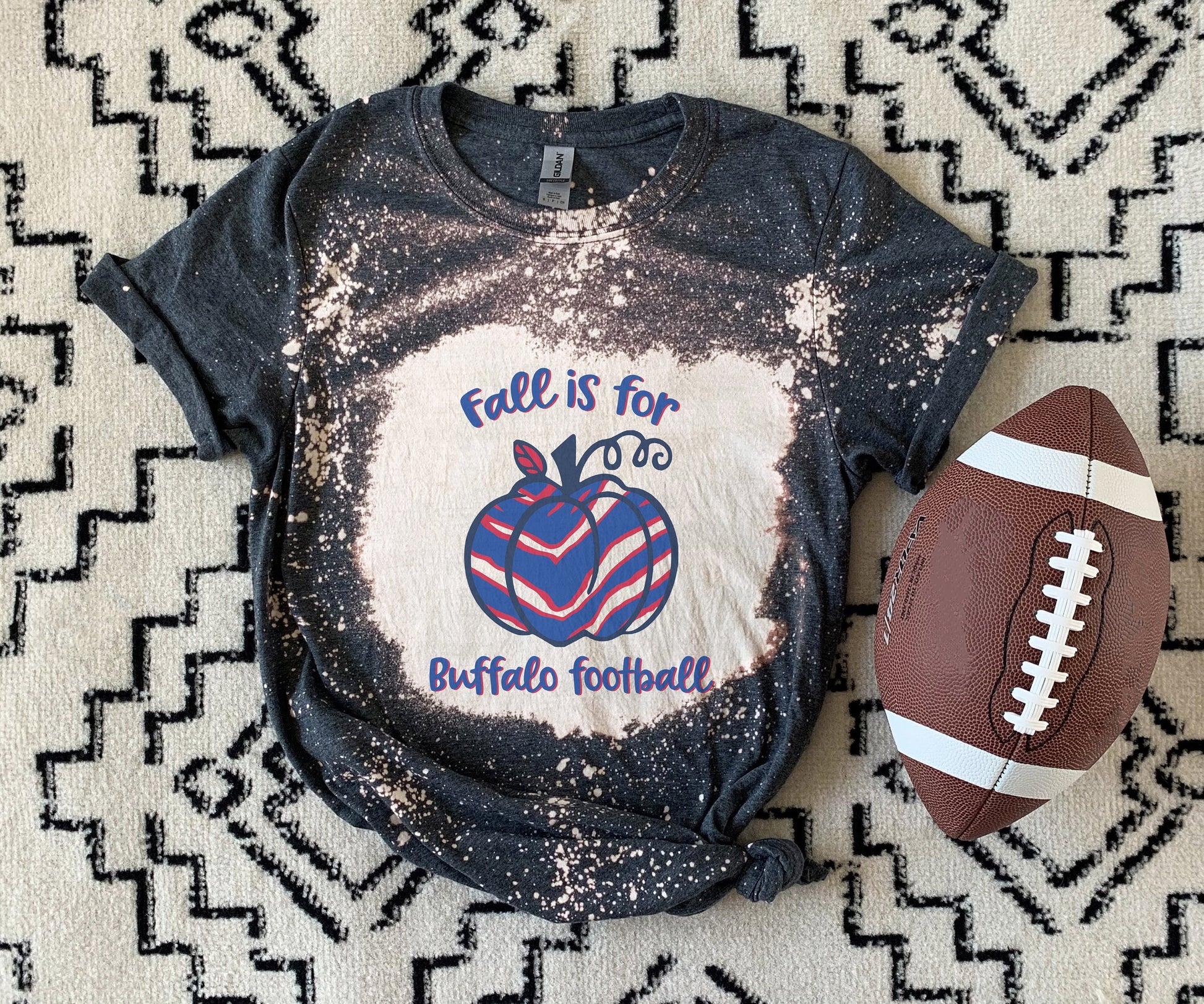 Fall Buffalo Shirt, Fall Buffalo Bleached Shirt