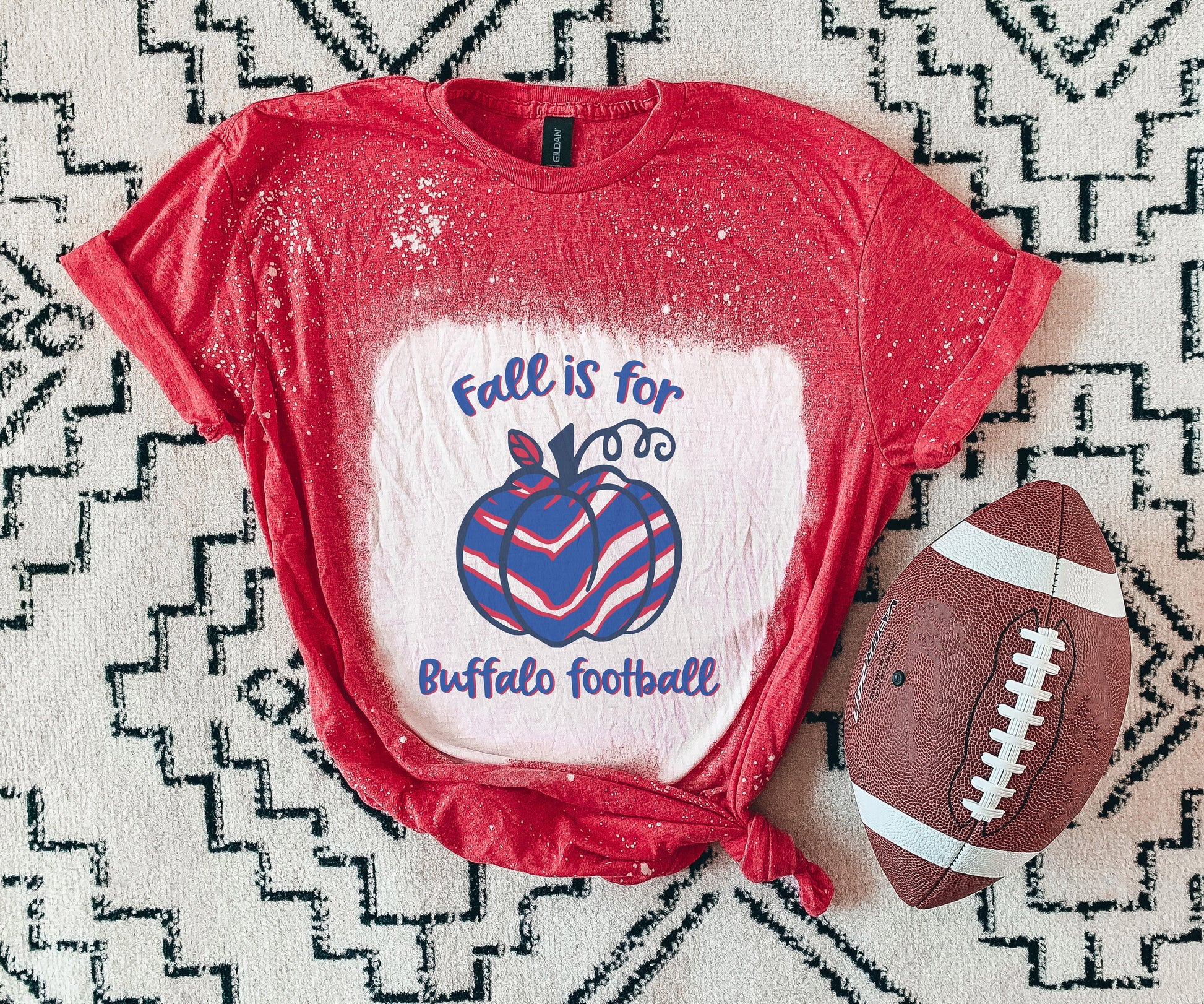 Fall Buffalo Shirt, Fall Buffalo Bleached Shirt