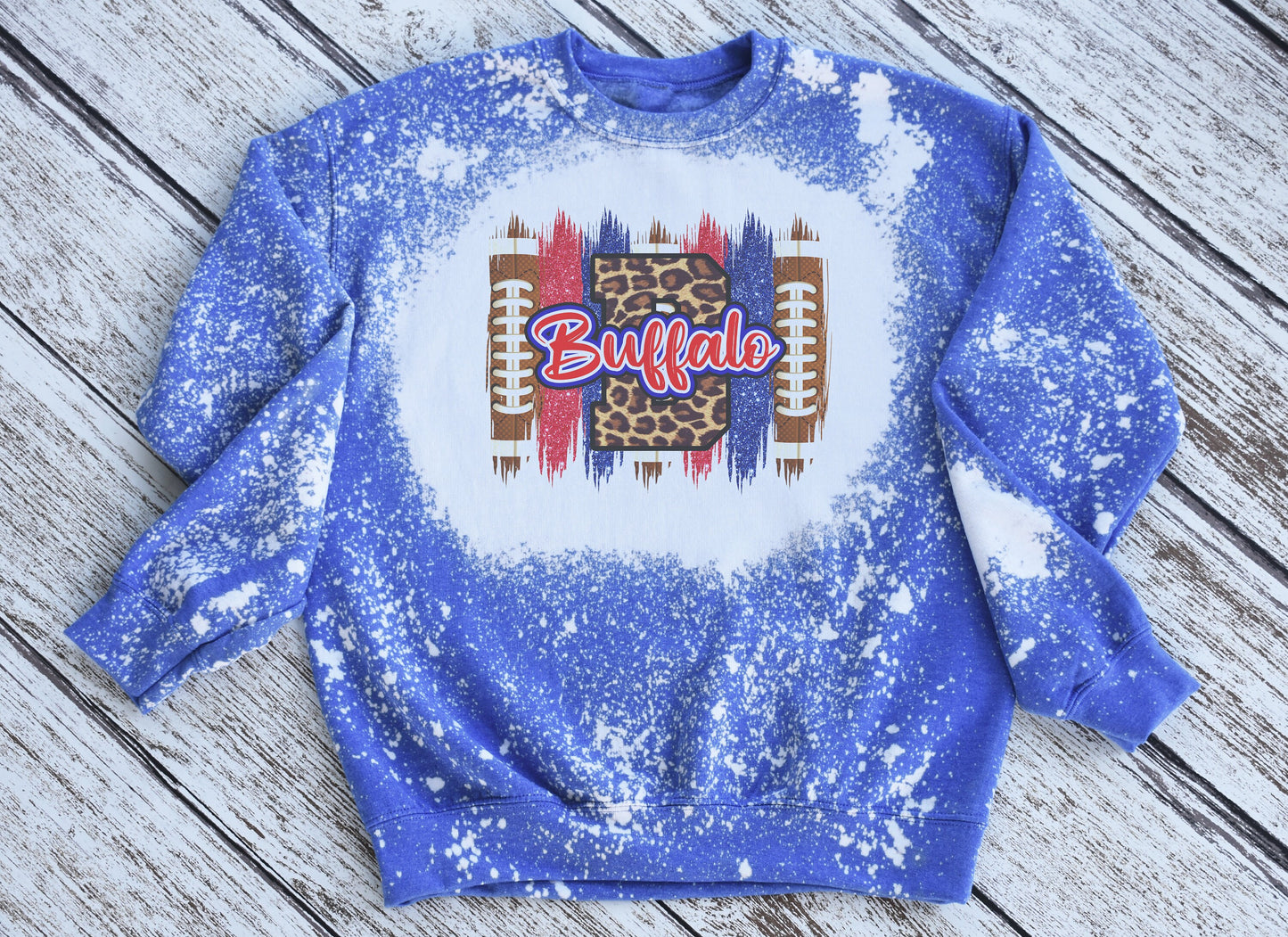 Buffalo Sweatshirt, Buffalo Bleached Sweatshirt, Buffalo Crewneck