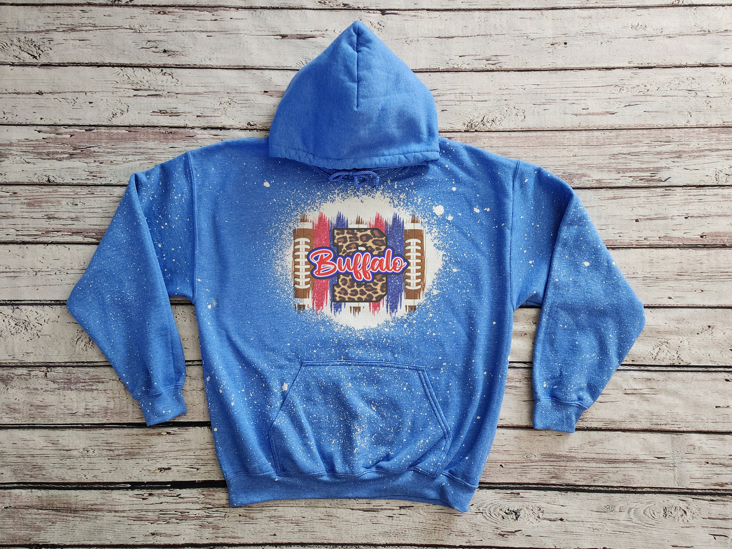 Buffalo Hooded Sweatshirt, Buffalo Bleached Hooded Sweatshirt, Buffalo Hoodie Hoody