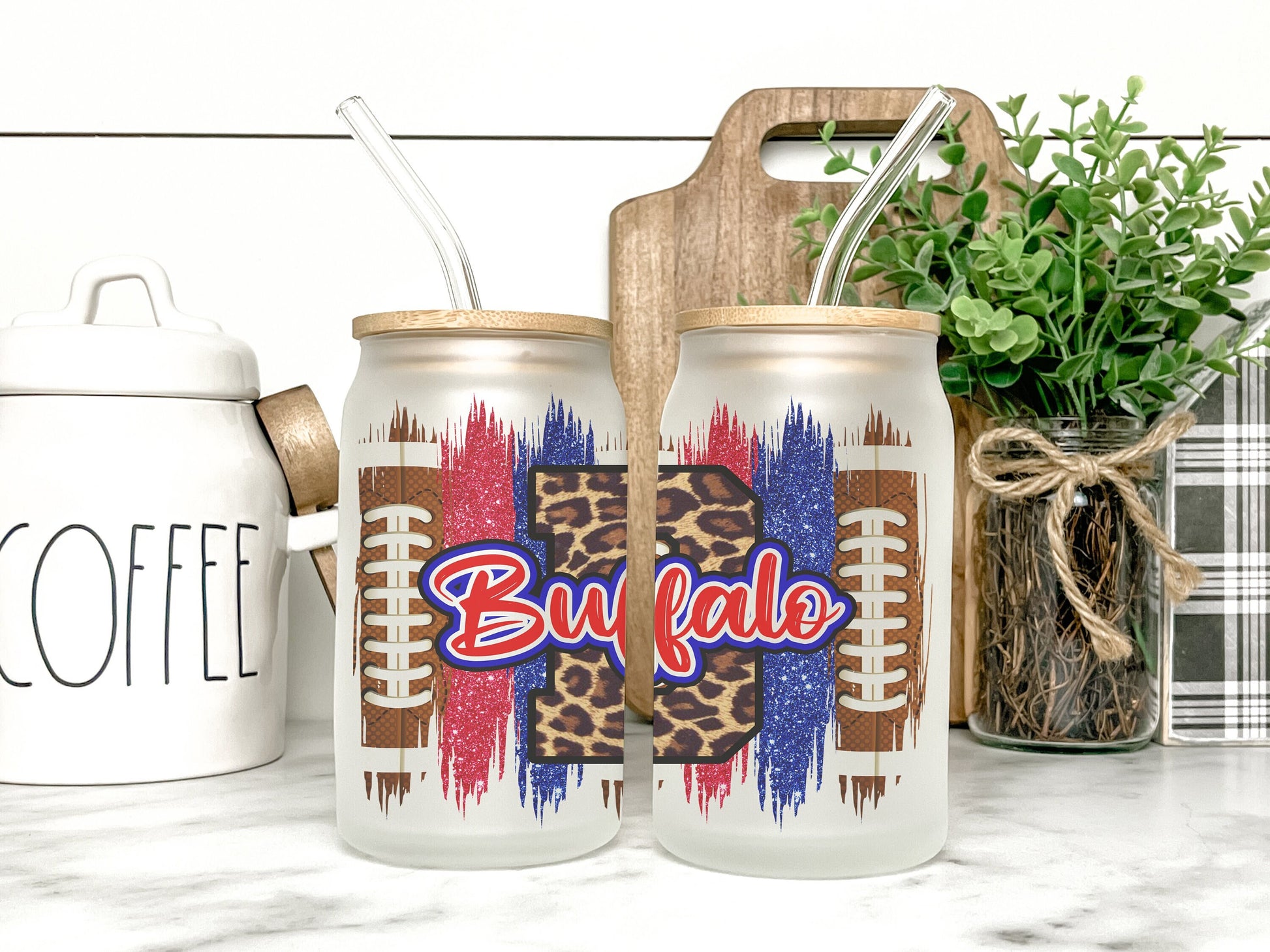 Buffalo Cup Iced Coffee Cup Glass, Buffalo Beer Can Glass, Buffalo Iced Coffee Cup, Glass Cup Coffee Can Beer, Buffalo Soda Can Glass