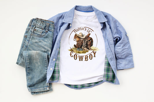 Mama's Cowboy Youth Shirt Tee, Country Shirt Tee, Mama's Cowboy Shirt