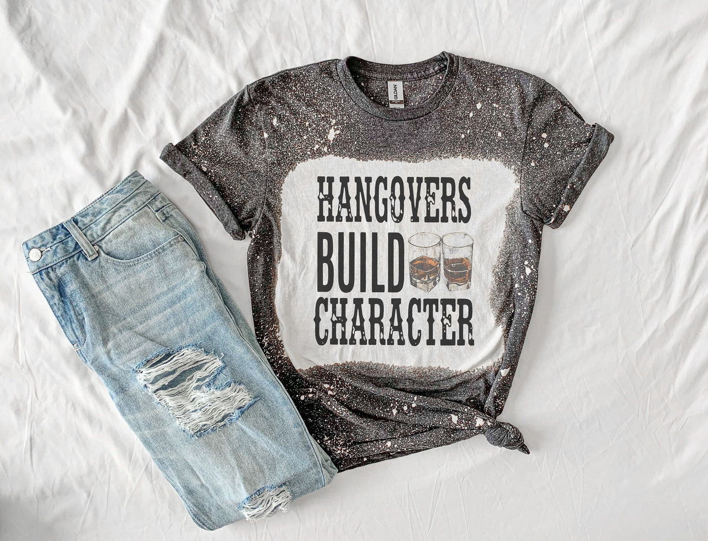 Hangovers Build Character Shirt, Funny T-Shirt, Hangovers Build Character Tee Shirt