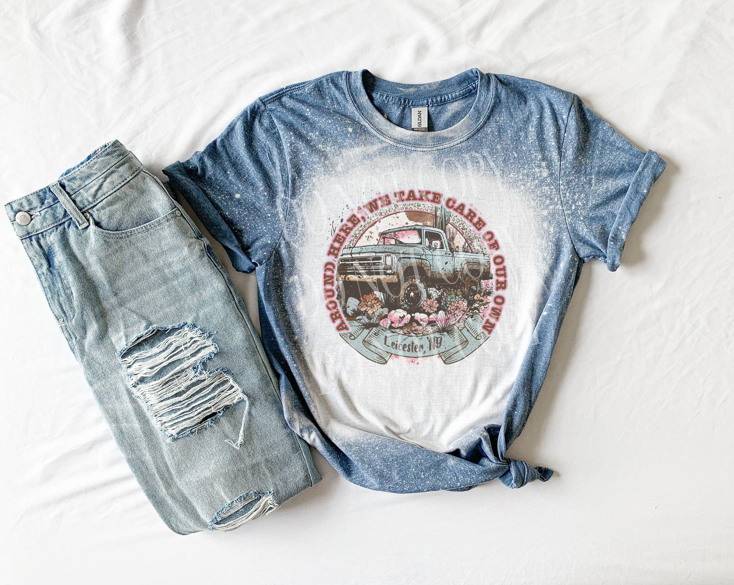 CUSTOM Around Here We Take Care of Our Own Shirt, Small Town Shirt, Country Music Festival Shirt