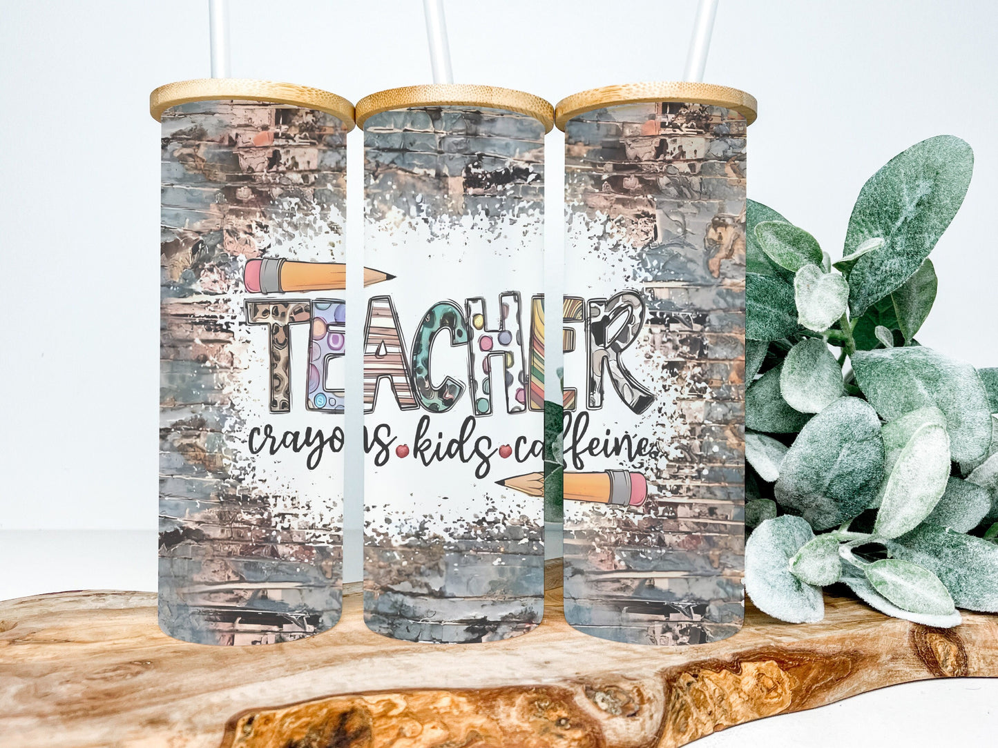 Teacher 25oz Frosted Glass Tumbler, Teacher Tumbler, Teacher Frosted Tumbler