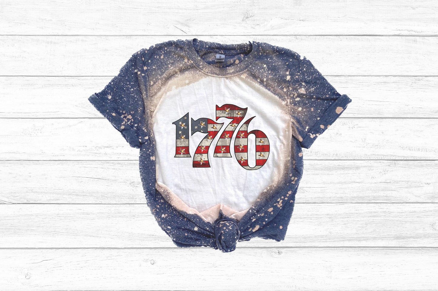 1776 Shirt Tee, 1776 Bleached Tee Bleached Shirt