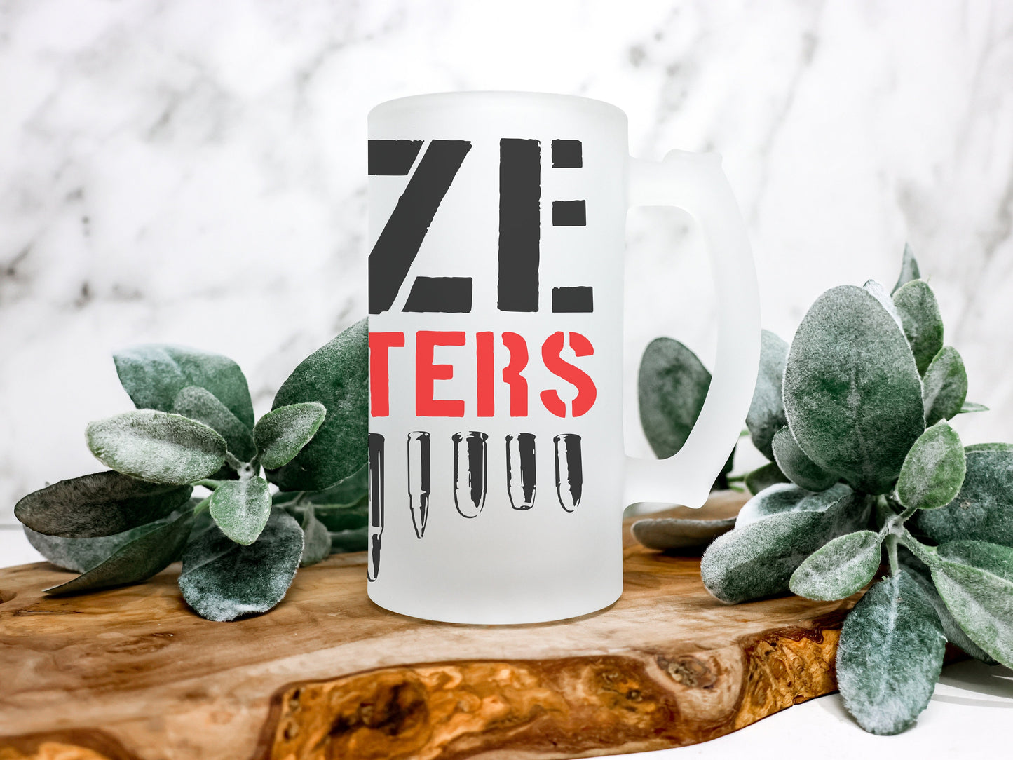 Size Matters Frosted Stein, Funny Beer Stein Beer Mug Stein