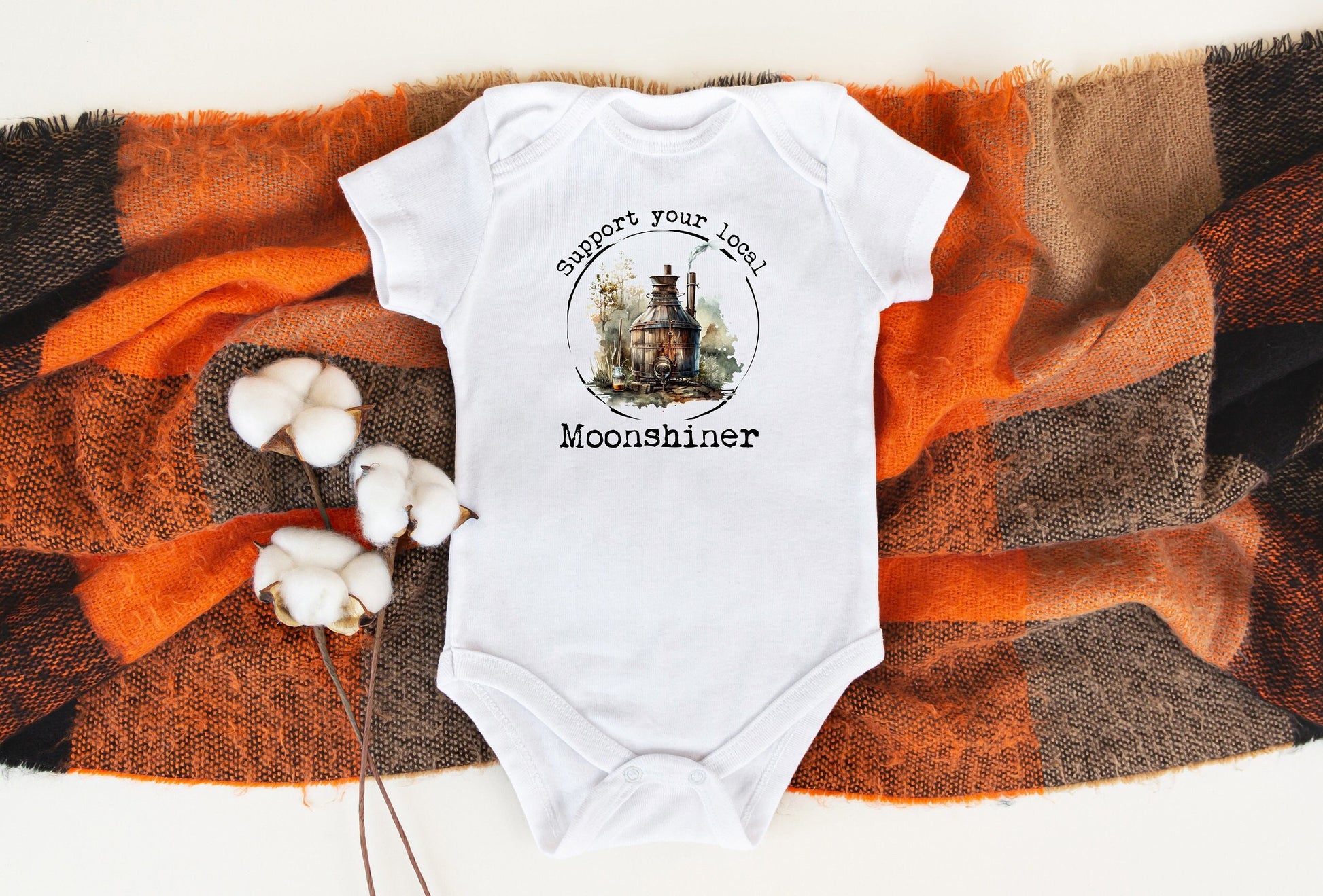 Support Your Local Moonshiner Bodysuit, Support Your Local Moonshiner Baby Creeper, Country Baby, Funny Baby