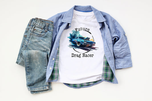 Future Drag Racer Youth Shirt Tee, Drag Racing Shirt Tee, Racing Shirt