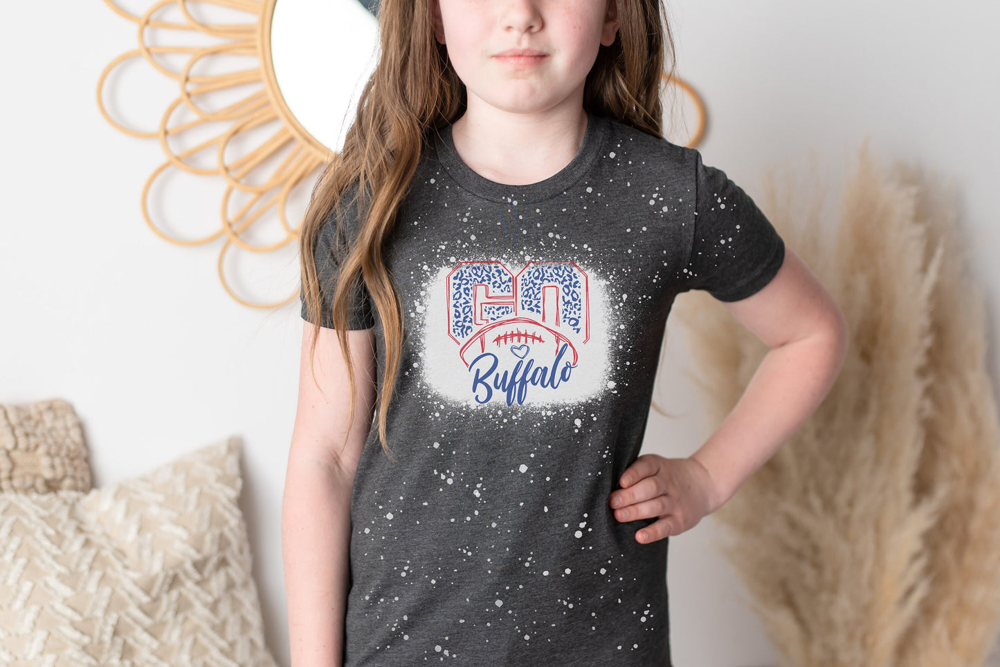 YOUTH Go Buffalo Shirt, Go Buffalo Youth Bleached Shirt