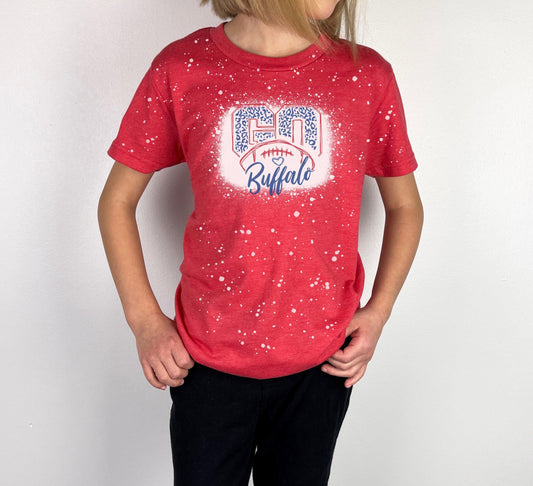YOUTH Go Buffalo Shirt, Go Buffalo Youth Bleached Shirt