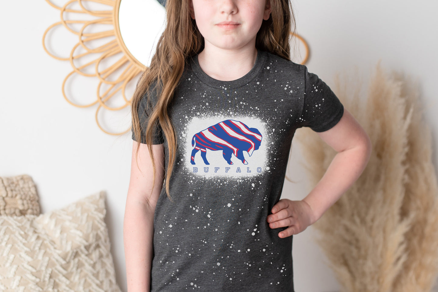 Youth Buffalo Shirt, Buffalo Youth Bleach Shirt