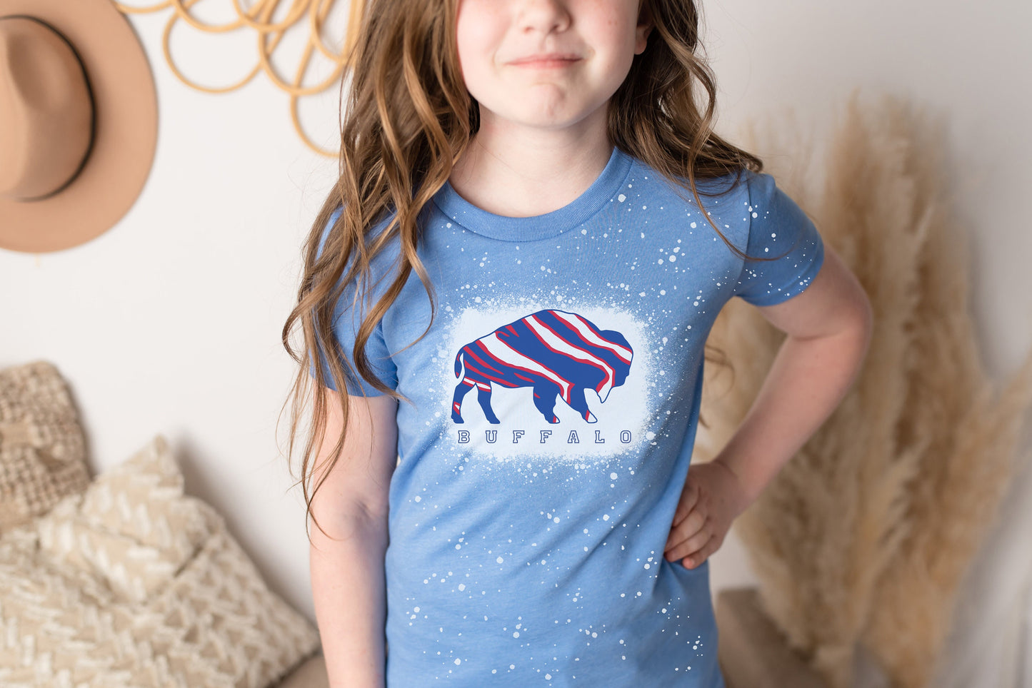 Youth Buffalo Shirt, Buffalo Youth Bleach Shirt