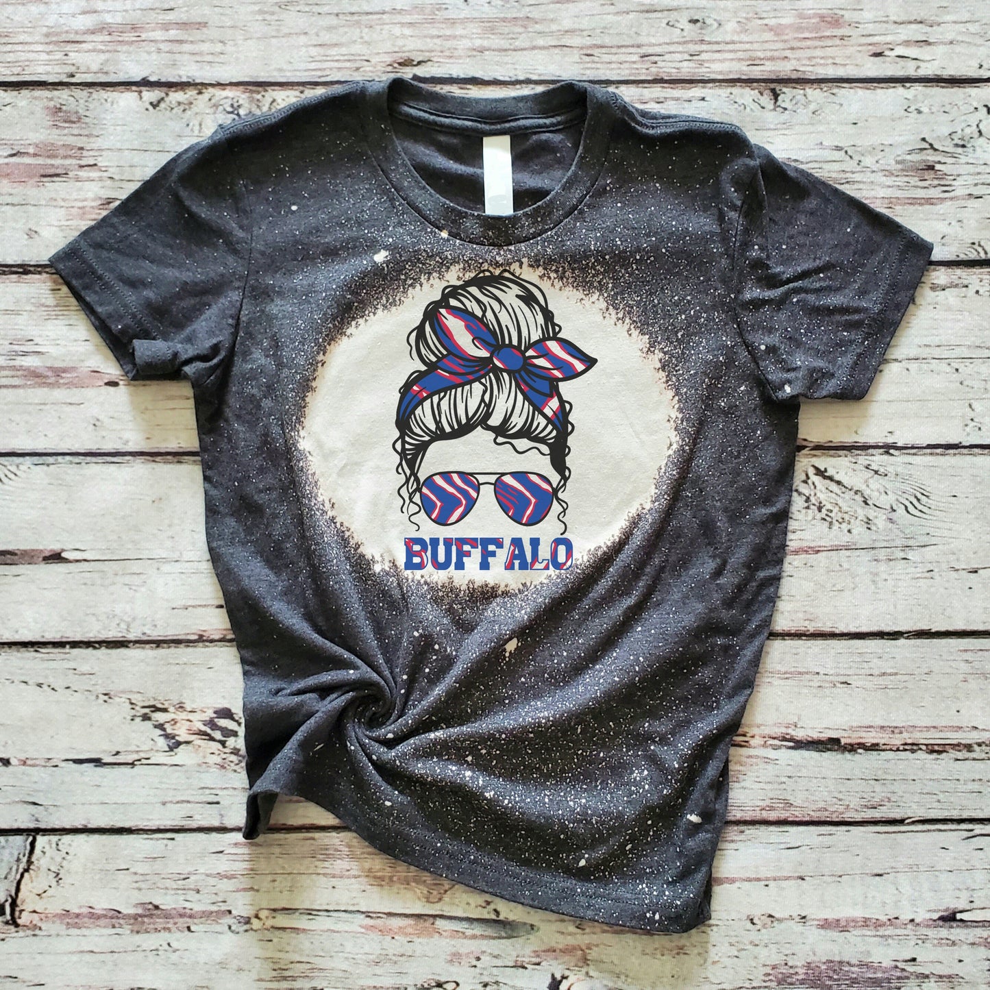 Youth Buffalo Shirt Tee, Buffalo Youth Bleach Tee, Buffalo Kids Shirt Tee