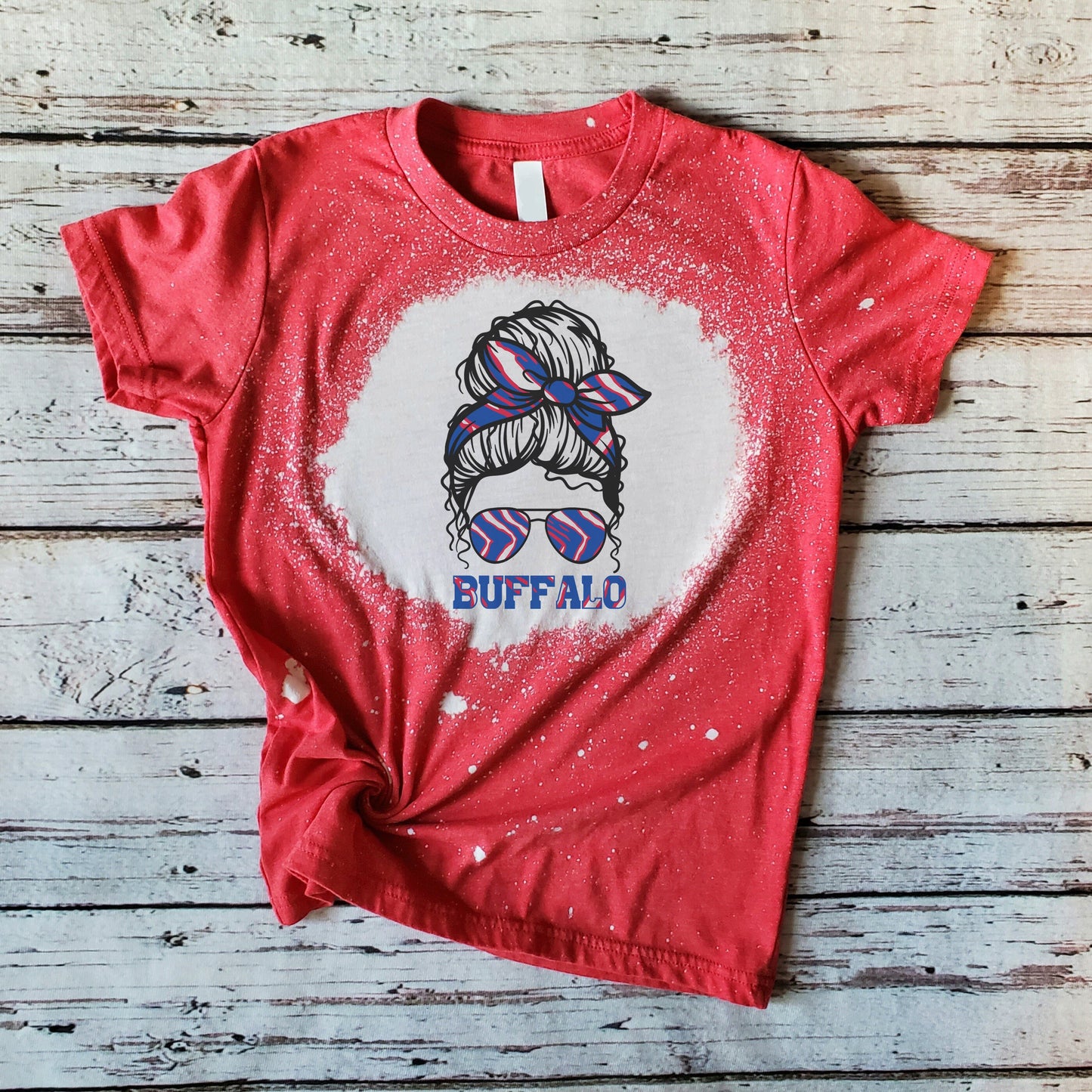 Youth Buffalo Shirt Tee, Buffalo Youth Bleach Tee, Buffalo Kids Shirt Tee